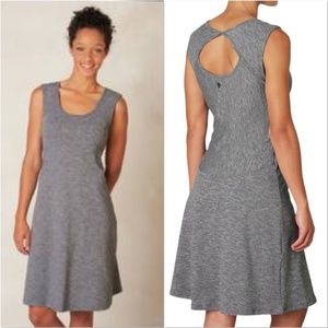 Prana Calico Grey Dress Size XL